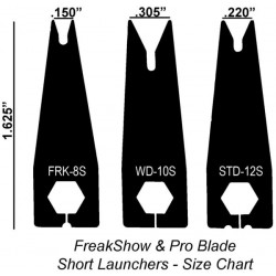 AAE Pro Blade Rest Replacement Launcher Short Blades*